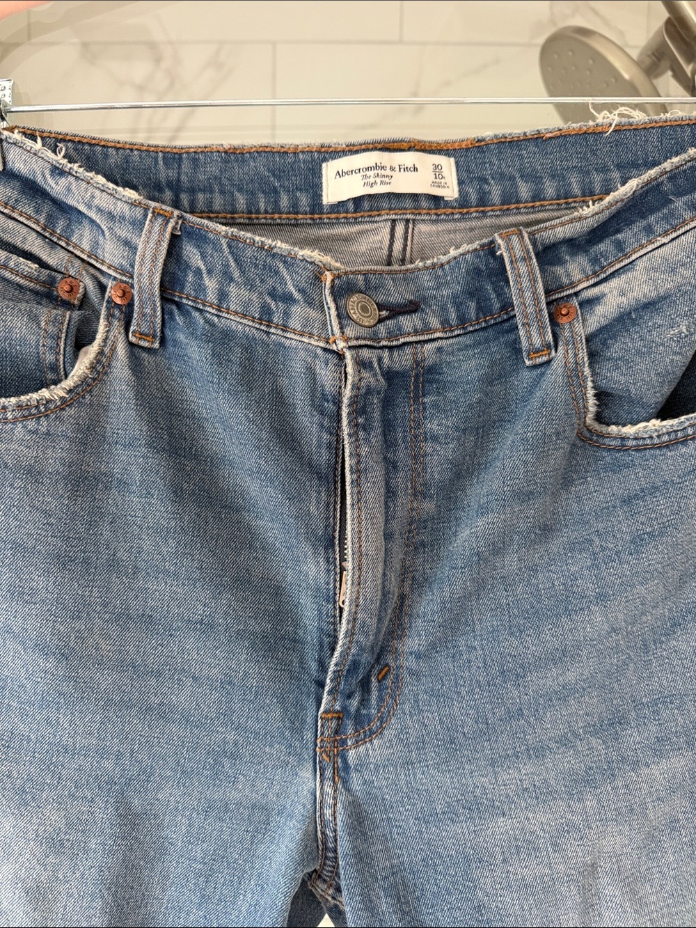 Abercrombie & Fitch Light Blue Straight Leg Jeans